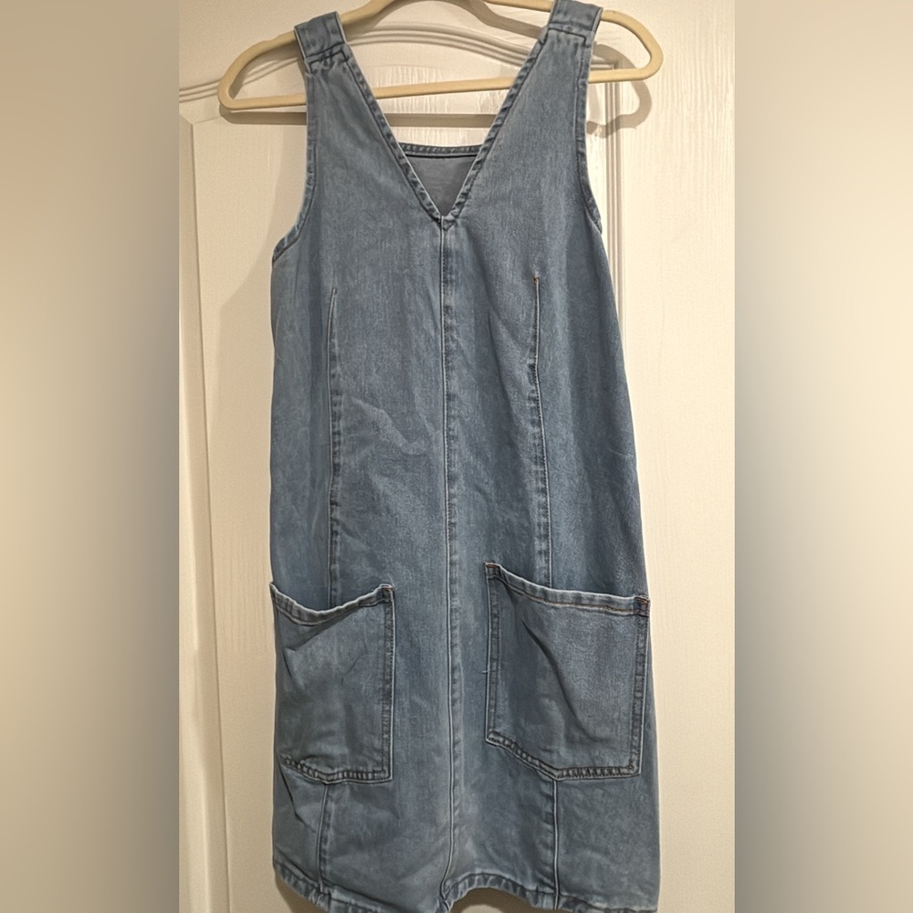 SHEIN Denim Sleeveless Dress